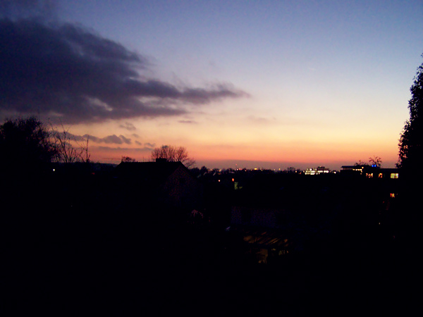 Sunset over Düsseldorf