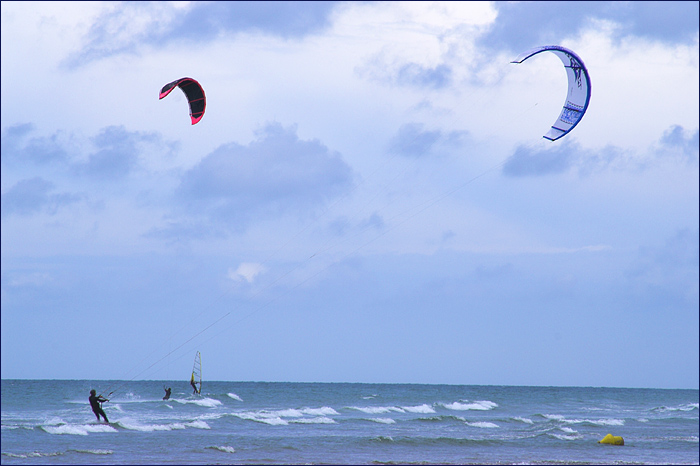 Kiting at Wissant Beach
