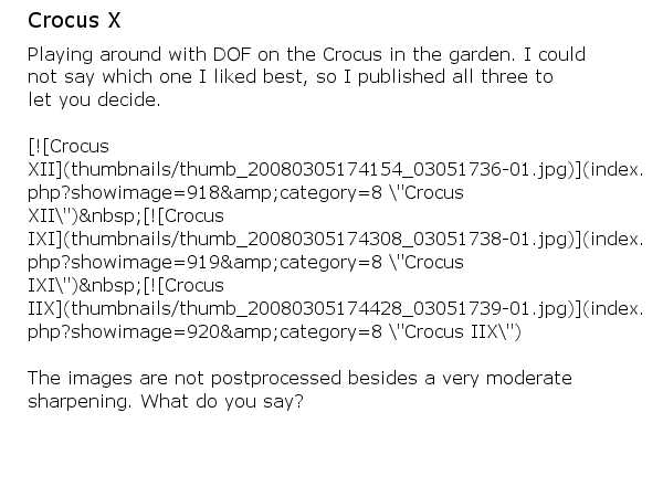 Crocus X