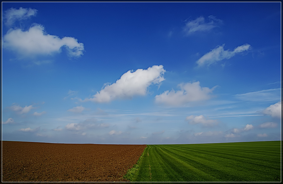 Blue, Green and Brown