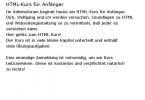 HTML-Kurs für Anfänger